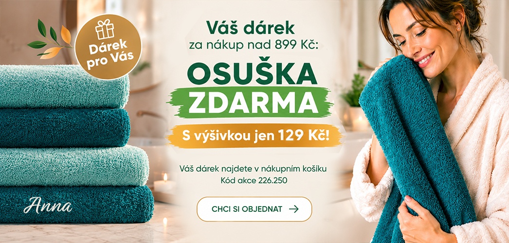 Váš dárek za nákup nad 899 Kč: osuška zdarma