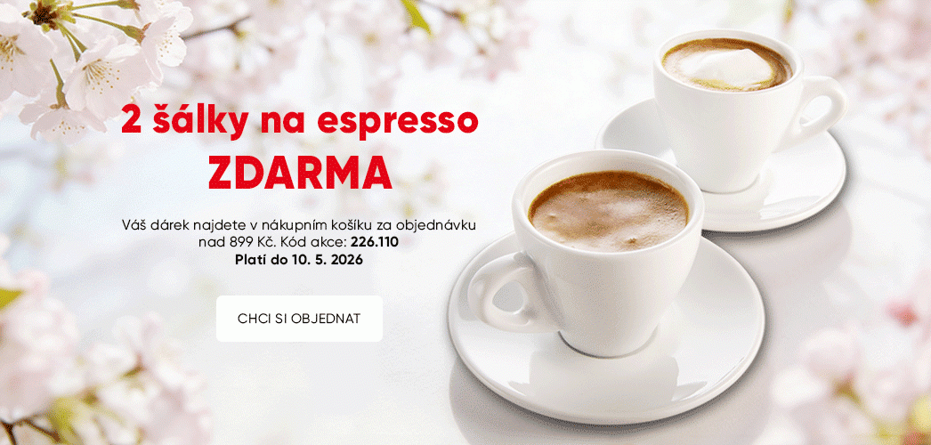 Dárek zdarma ke každé objednávce nad 899 Kč - sada 2 espresso hrníčků