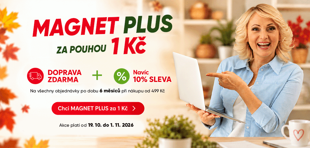 magnet plus za 1 Kč