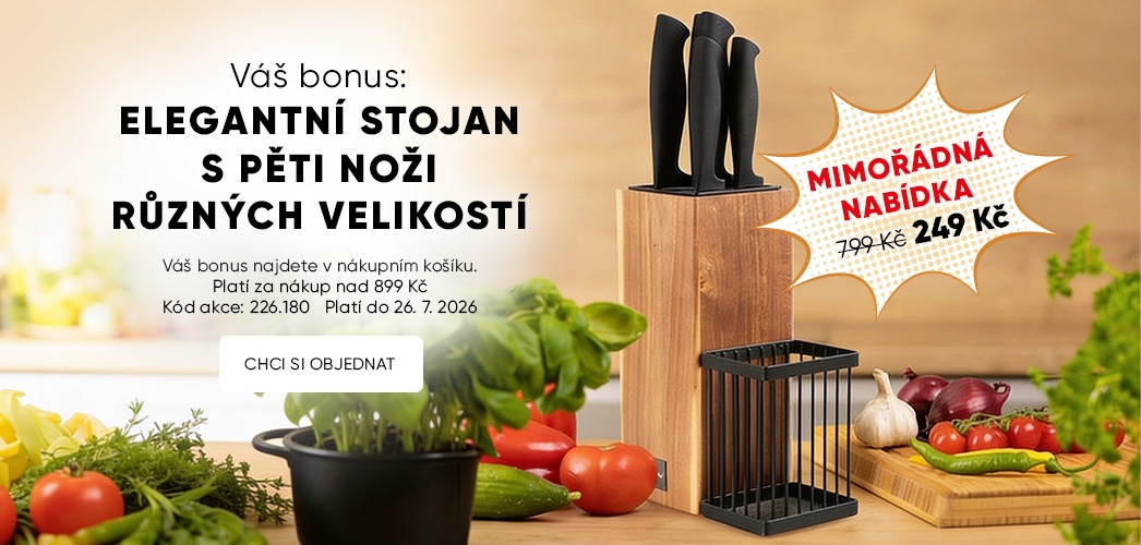 Stojan s noži ORION s doplatkem pouhých 249 Kč